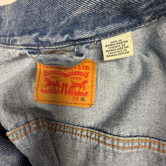 Levi's Light Blue Denim Jacket vintage style trucker jacket - Picture 4 of 5